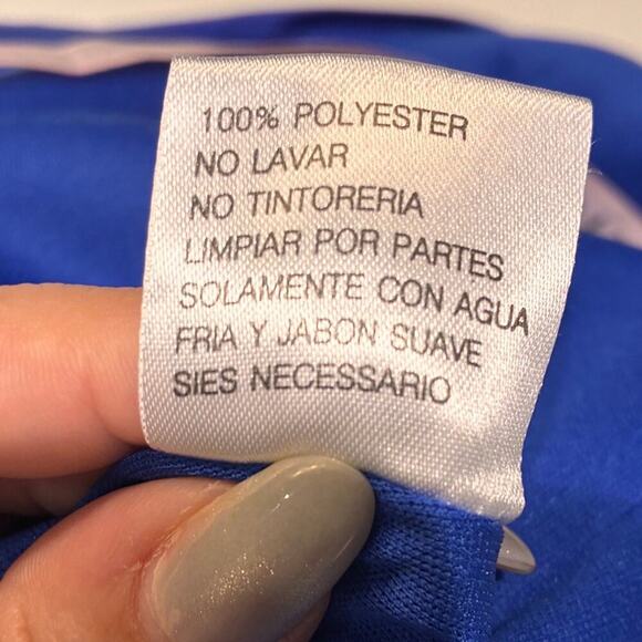 NWT Mac Duggal Royal Blue Satin High Slit Gown Sz 14 MSRP $595 - Picture 8 of 12